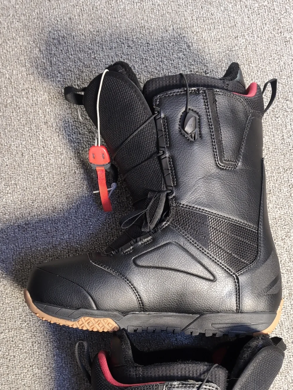 Burton Ruler Wide Speedzone Black Snowboard Boots Mens 12.0 Like New!